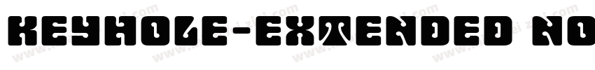 Keyhole-Extended Normal字体转换